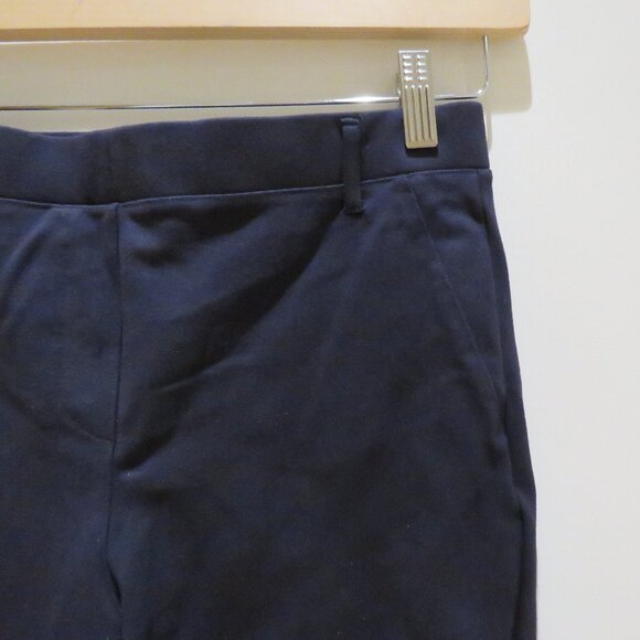 QUINCE Ultra-Stretch Ponte Straight Leg Pants in Navy Blue Office Minimalist M - Picture 6 of 15